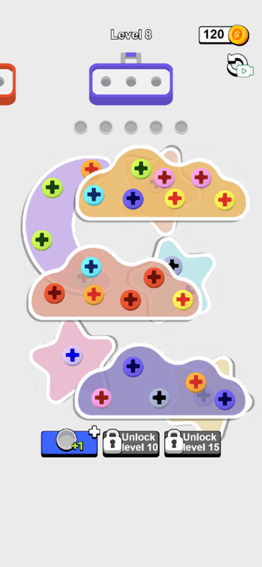 Tighten A Screw Level 8 gameplay screenshot