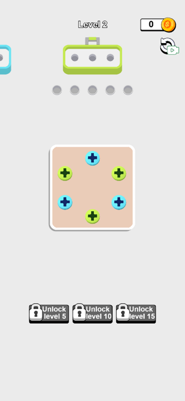 Tighten A Screw Level 2 gameplay screenshot